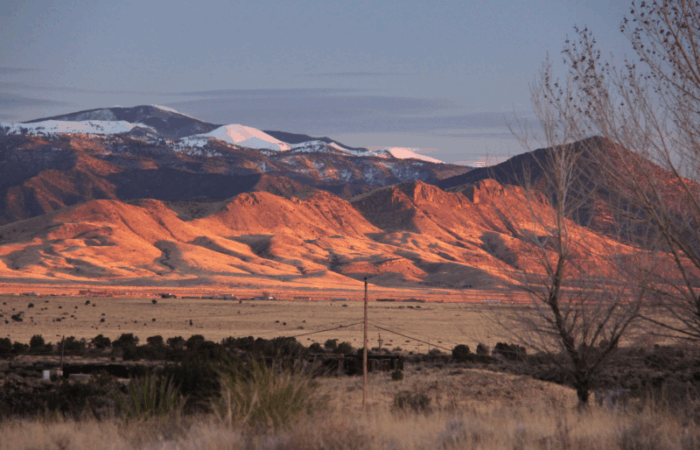 Mountain view from Lava Beds